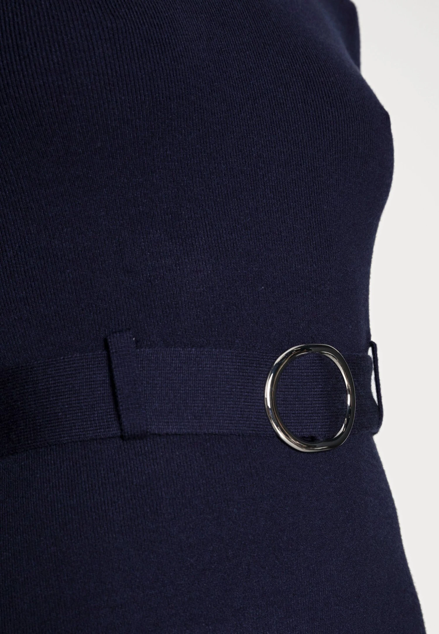 Anna Field Crew Ausschnitt Mini Strickkleid Mit Gürtel - Robe Pull - Dark Blue 5 Anna Field Crew Ausschnitt Mini Strickkleid Mit Gürtel - Robe Pull - Dark Blue – Image 5