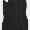 Anna Field Basic Tank 3Er Pack - Débardeur - Black/Black/Black