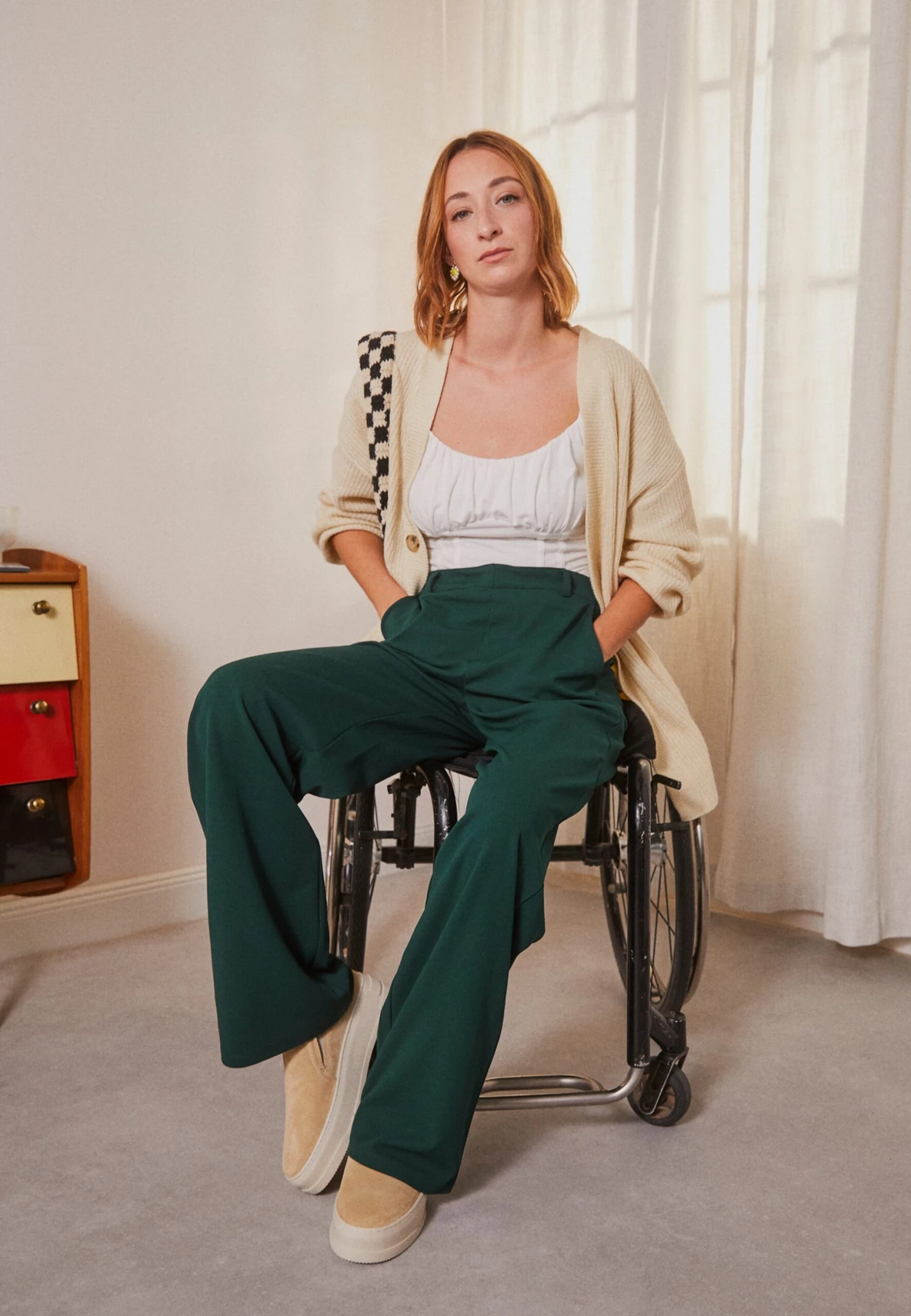 Anna Field Pantalon Classique - Dark Green 2 Anna Field Pantalon Classique - Dark Green – Image 2