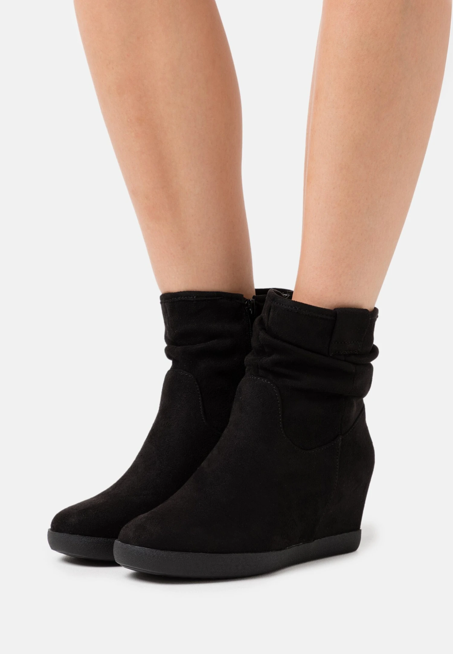Anna Field Winter Boot - Bottines Compensées - Black 1 Anna Field Winter Boot - Bottines Compensées - Black