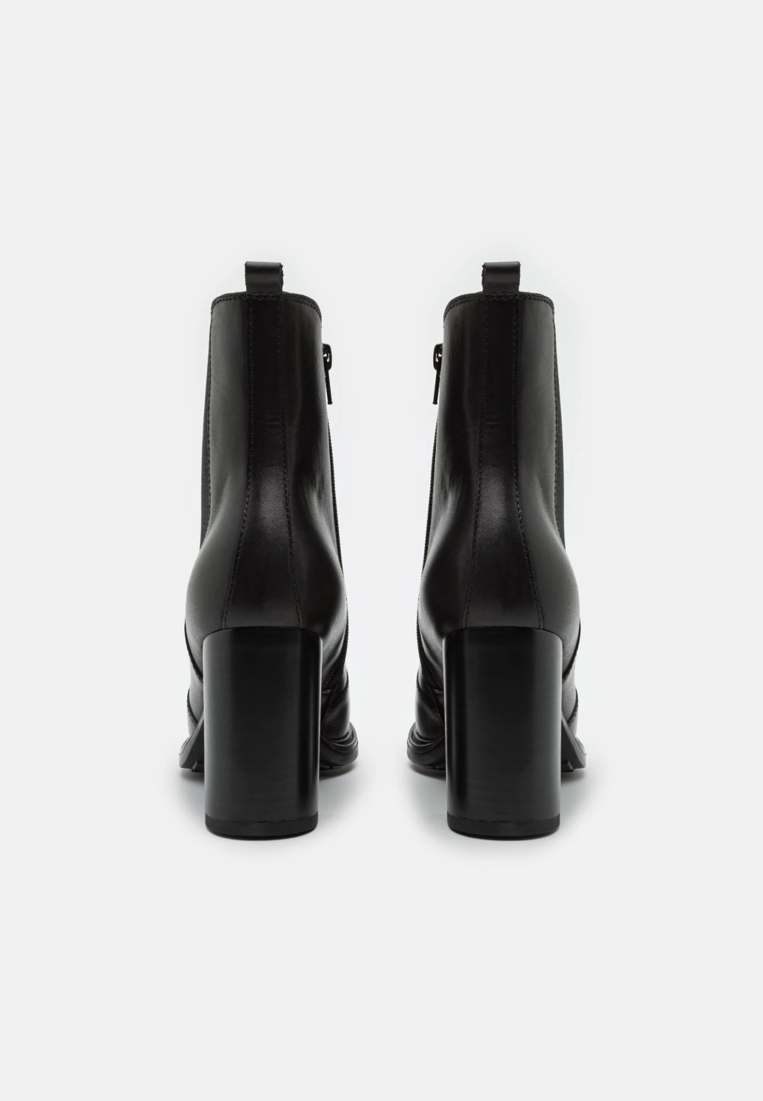 Leather - Bottines À Talons Hauts - Black 4 Leather - Bottines À Talons Hauts - Black – Image 4