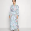 Anna Field Floral Robe - Peignoir - Blue