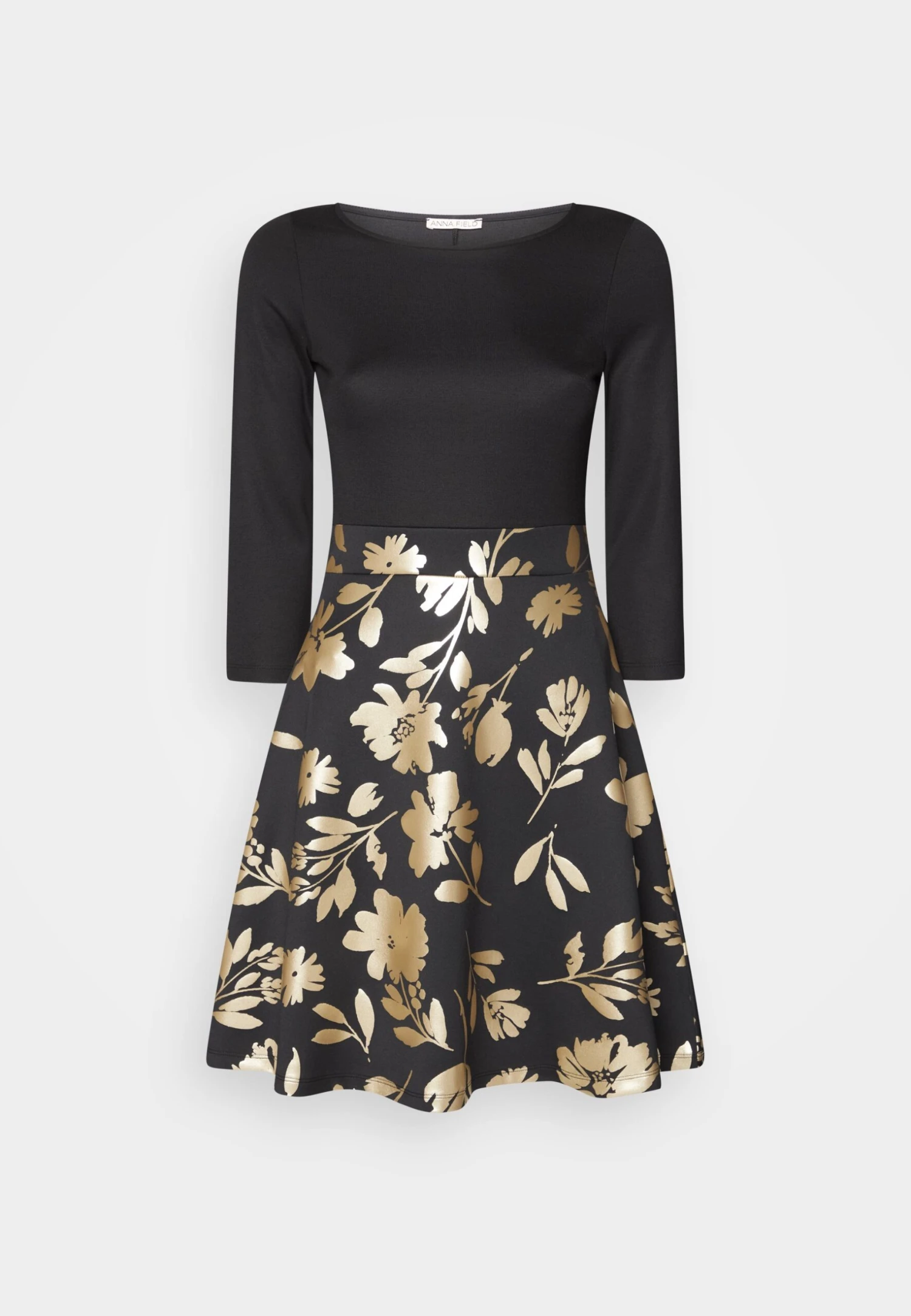 Anna Field Robe En Jersey - Black Gold 7 Anna Field Robe En Jersey - Black Gold â Image 7