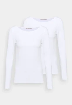 Anna Field 2 Pack - T-Shirt À Manches Longues - White