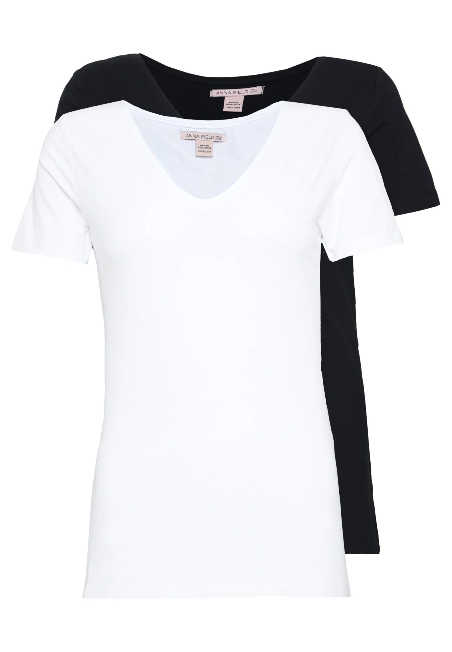 2 Pack - T-Shirt Basique - Black/White 1 2 Pack - T-Shirt Basique - Black/White